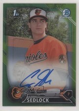 2016 Bowman Draft Chrome Pick Green Refractor 50/99 Cody Sedlock Auto 0nr3