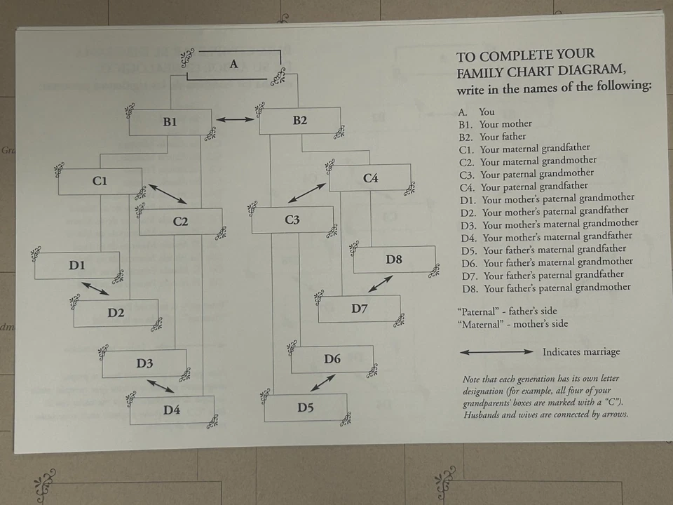 Creative Memories 12x12 Antiguo Estilo Árbol Familiar Páginas RCM12FC Natural Retirado Set Foto 2 de 3