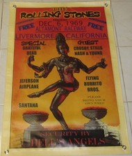 ROLLING STONES "24 X36" VINYL INDOOR/OUTDOOR REPLICA CONCERT BANNER