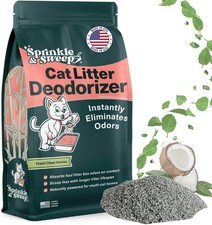 Litter Box Deodorizer  Cat  8 Ounce Pack of 1 , Green