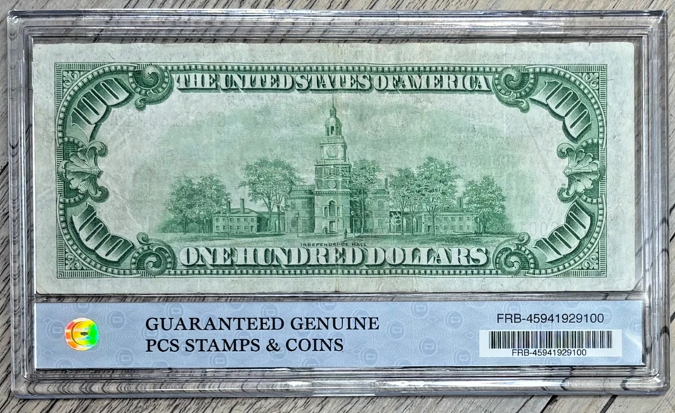 1929 $100 US FEDERAL RESERVE NOTE, CHICAGO, ILLINOIS FR# 1880G, XF+ NOTE - Image 2 of 4