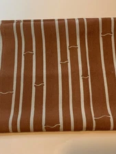 Japanese vintage KIMONO fabric remnant bamboo pattern (20"+46"× w12")