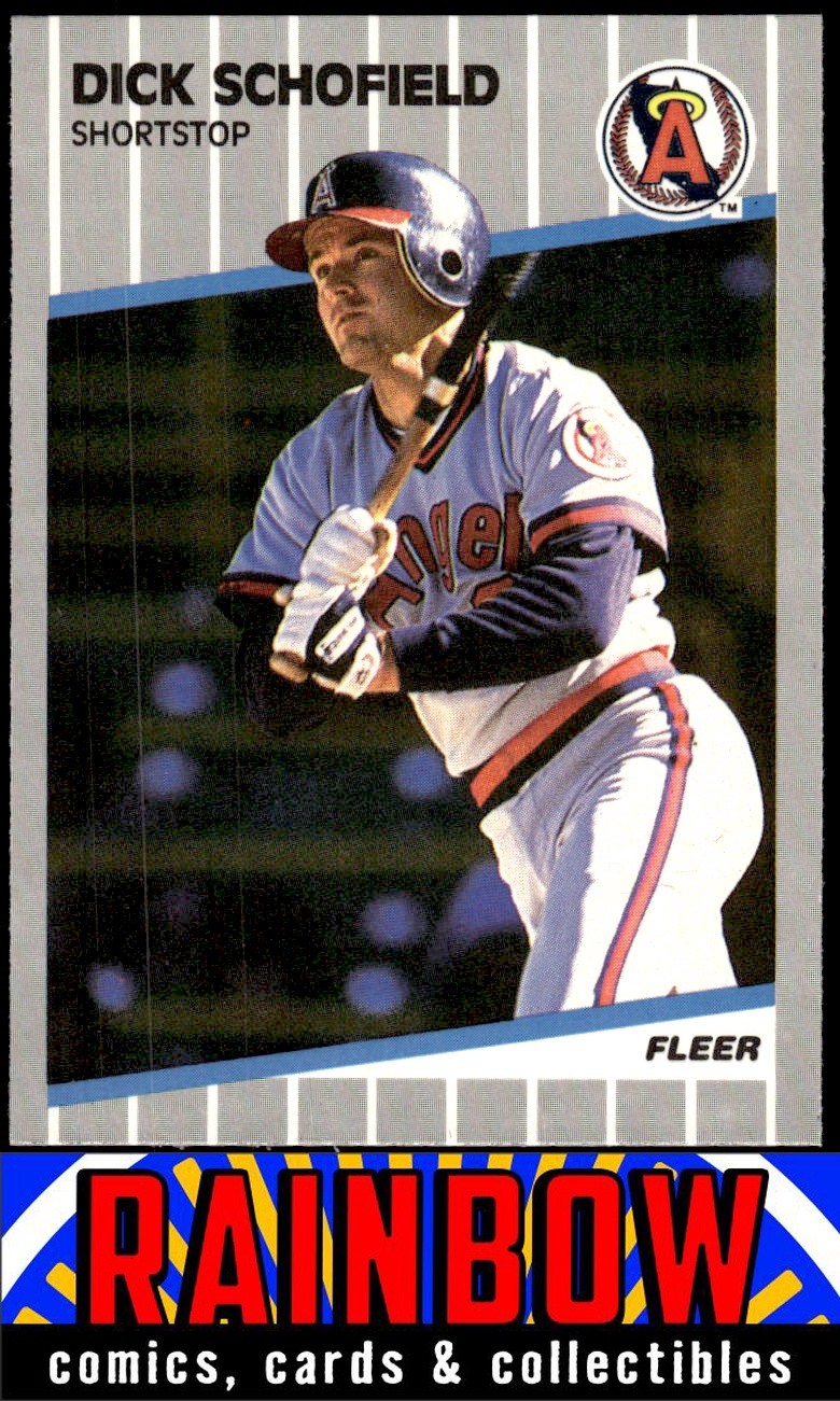 1989 Fleer #488 Dick Schofield California Angels