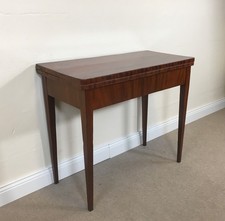 Antiker Spieltisch, Beistelltisch, Biedermeier, Mahagoni, wohnfertig