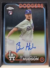 2024 Topps Chrome - Rookie Autographs Bryan Hudson #RA-BHU (AU, RC)