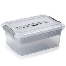 BTSKY Stack  Carry Box, Clear Plastic Storage Container Stackable Home Utili...
