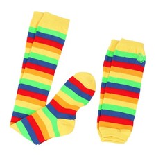 Krdevn Thigh High Socks for Women, Soft Knit Polyester, One Size