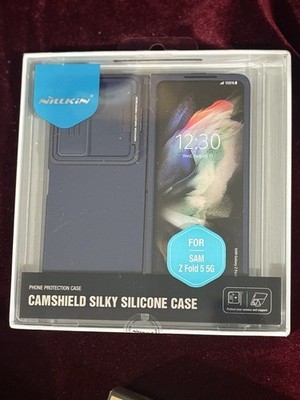 Nillkin Camshield Silky Silicone Phone Case (BLUE) For Samsung Z Fold 5 5G