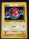 Voltorb Pokémon Card Common Base Set 2 - 98/130  1999