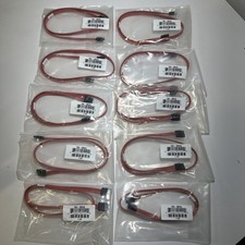 Lot of 10x Supermicro CBL-0044L SATA 6Gbps 24" Flat Cable Straight NEW