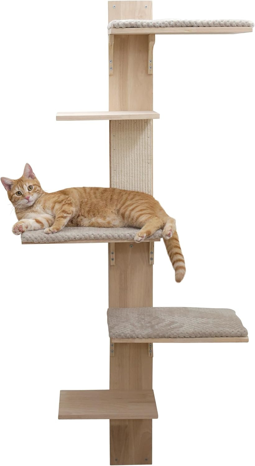 Tiragraffi Parete Design Timber 150cm - Estetica e Funzione Cat-Friendly