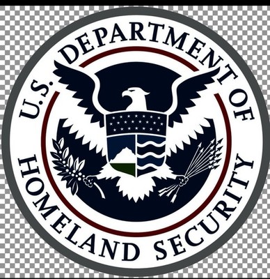 STICKER (BUY 2, GET 1 FREE)  Subdued Homeland Security ICE DHS  glossy Trump USA