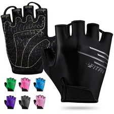 Cycling Gloves Bike Gloves for Men/Women Half Finger Biking Exercise Workout ...