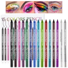 15 Colorful Eyeliner Pen Set, Eye Shadow Pencil, Pearl Kit SET A