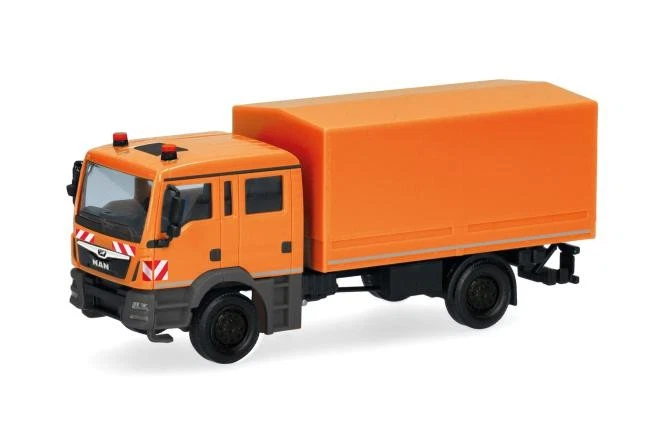 Herpa LKW MAN TG-M Mehrzweckgerätefzg kommunalorange 319300 - Bild 1 von 1