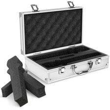 Professional Microphone Case, Hard Shell Carrying Case for 2 Wireless Mics, A...