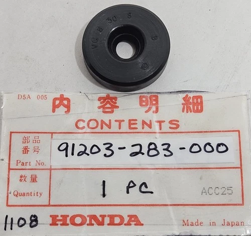 1 NOS Genuine Honda Clutch Lifter Rod Oil Seal (8x30x8) Part OEM 91203-283-000