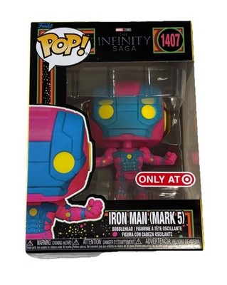 Funko POP! Infinity Saga - Iron Man (Mark 5) #1407 Black Light Target Exclusive