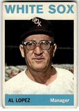 Topps 1964 Al Lopez Chicago White Sox Manager #232 Baseball Card Actual Scan see