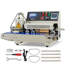 VEVOR Continuous Sealing Machine Horizontal Band Sealer 0.24-0.47 in Seal Width