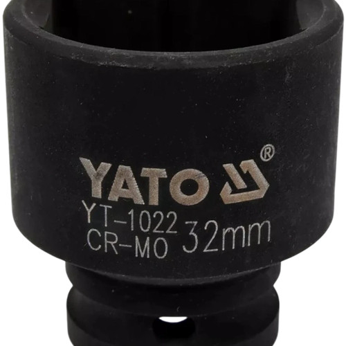YATO YT-1022 Embout/Clé à douille 32mm 1/2" Pour Vissage Noir 6 pans - Photo 2/6