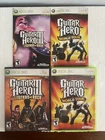 Guitar Hero 3 & Guitar Hero World Tour Xbox 360 Complete Lot