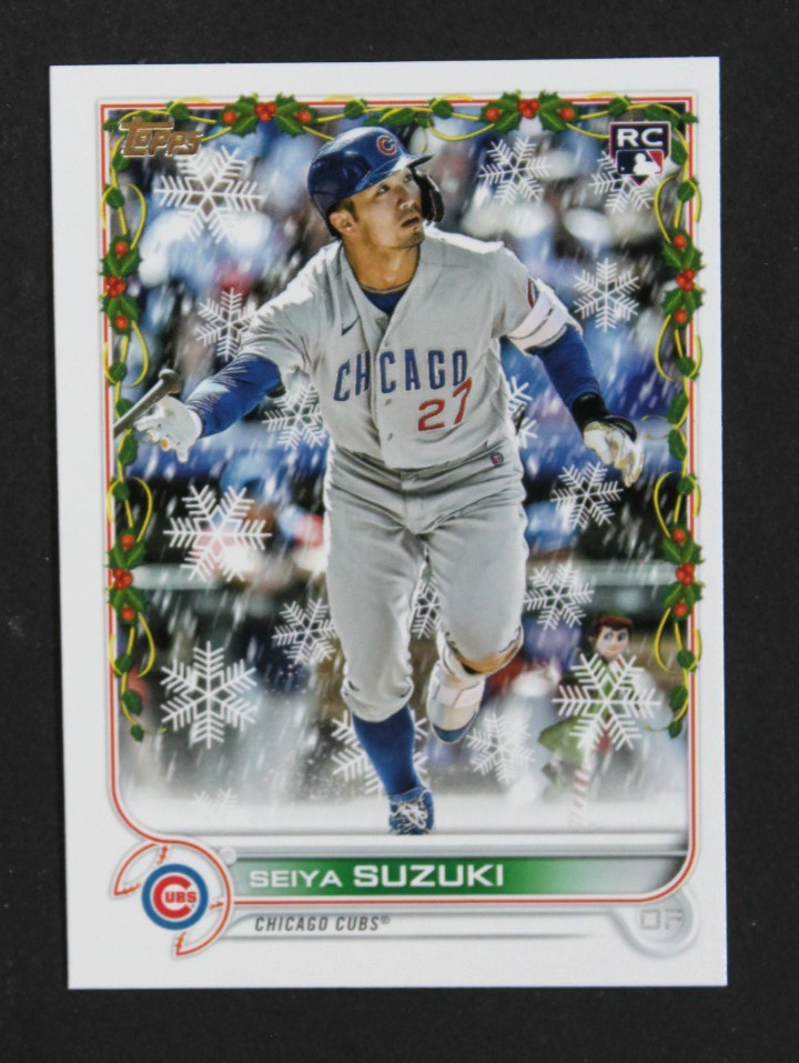 2022 Topps Holiday Seiya Suzuki Super Rare Elf Variation SSSP RC #HW177
