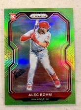 2021 Panini Prizm - Tier II Alec Bohm #140 Lime Green Prizm /125 (RC)