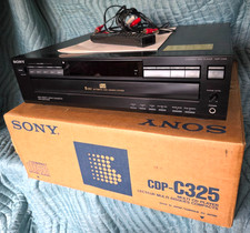 Sony CDP-C325 Multi CD 5-Disc Player Bundle Box, Remote, Manual Great Cond.