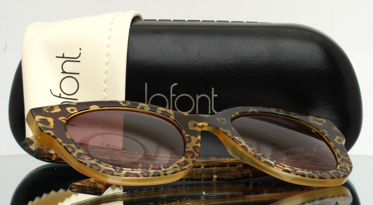 Jean Lafont Vintage Square Gradient Glasses Jean Lafont Sunglasses Frame Only Pampero 265 Brown Gradient  main image 3