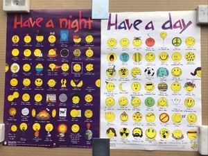 Have A Day  Have A Night Funny Smiley Faces Mini Posters