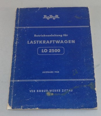 Robur LO 2500 Truck Operational Manual 1962 Edition