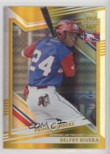 2022 Panini Elite Extra Edition Prime Numbers Gold 6/24 Belfry Rivera #199 0q3