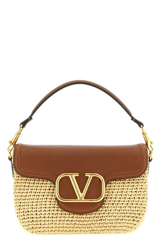 VALENTINO GARAVANI Alltime Brown Woven Raffia Shoulder Bag New & Authentic
