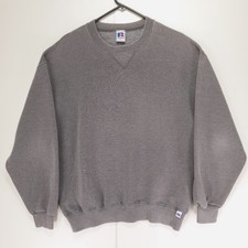 Russell Athletic Crewneck Blank Mens L Gray Made In USA VTG 90s Sweatshirt