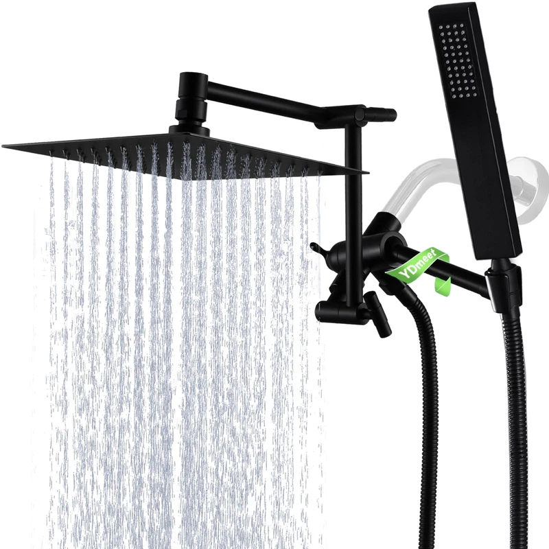 All Metal For California Rain Shower Head Handheld Combo Ydmeet 8 Inch Rainfall