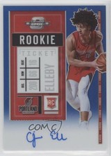 2020-21 Panini Contenders Optic Blue Prizm 18/49 CJ Elleby #108 Auto 0c6