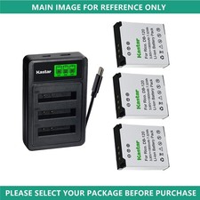 Kastar DB-120 Battery Triple Charger for Ricoh GR IV, Ricoh GR4 Digital Camera