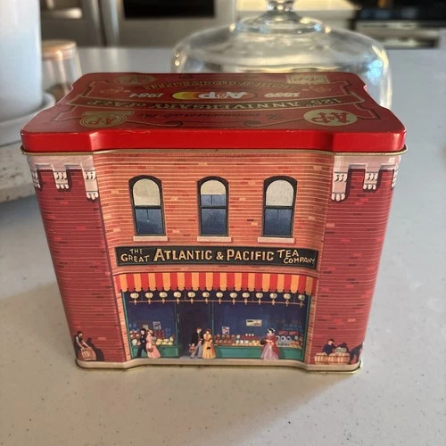 Vintage A&P 1984 125th Anniversary Tin Featuring 1900s Store Front