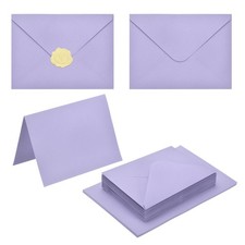 20Pack Light Purple 4x6 Envelopes, A6 Envelopes with Cards Stickers