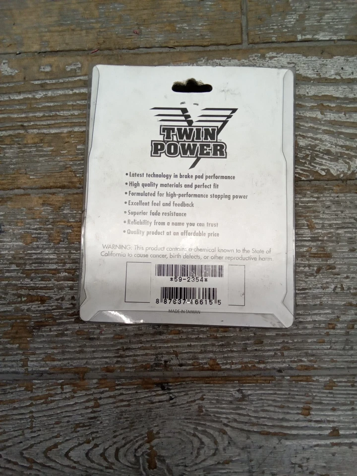 Pastillas de freno Twin Power 59-2354 Harley Davidson Performance NUEVAS Foto 2 de 4
