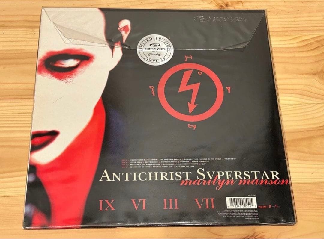 Marilyn Manson Antichrist Superstar 2lp Record 180 Gram Simply