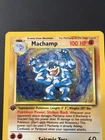 Machamp 8/102 Base Set Holo 1st Edition Pokémon Card LP