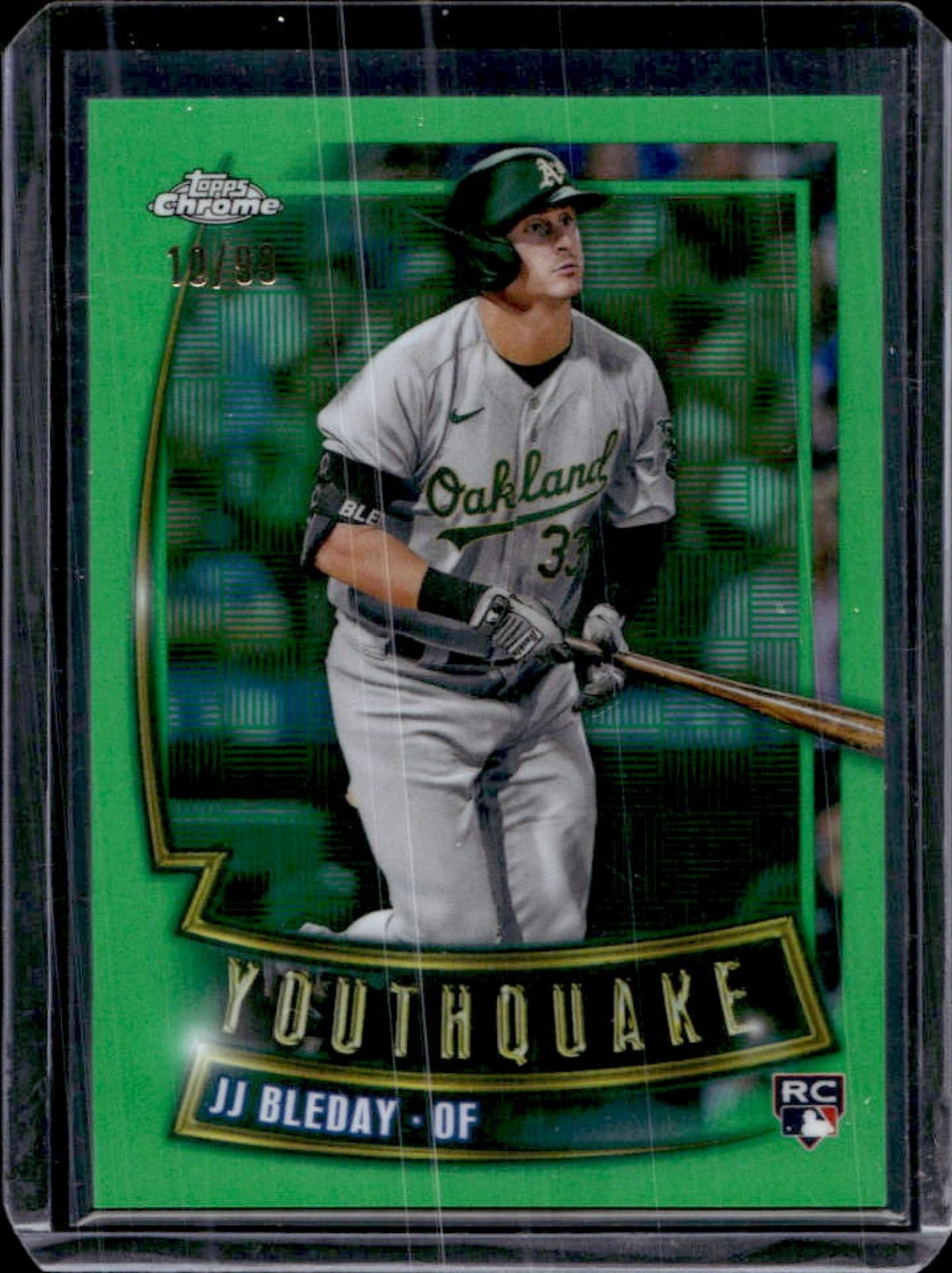 2023 Topps Chrome JJ Bleday Youthquake RC Green Refractor Rookie #/99 Athletics