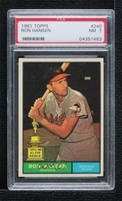 1961 Topps Ron Hansen #240 PSA 7 2d2