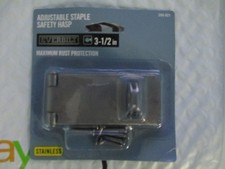 Everbilt 3-1/2 in. Stainless Steel Adjustable Staple Safety Hasp 266 821