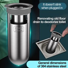 Advanced Control and Backflow Prevention Shower Floor Drain 304 Stainless Steel