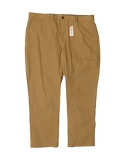 PENGUIN Mens Straight Chino Trousers W44 L31 Beige Cotton SM06