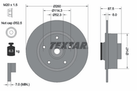 2X Bremsscheibe Hinterachse FüR Renault Megane Iv SchräGheck Grandtour