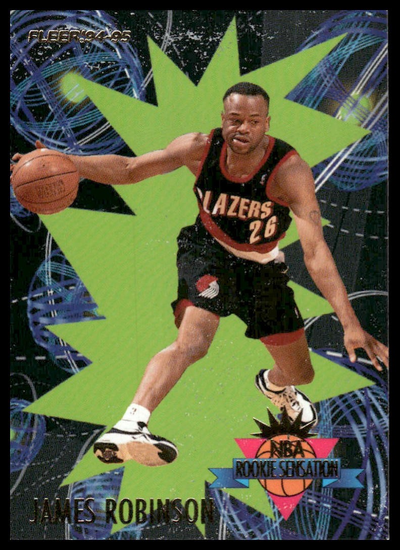 1994-95 Fleer #21 James Robinson Rookie Sensations Portland Trail Blazers